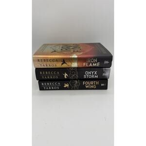🔥 Rebecca Yarros Lot 3 Books Iron Flame/Fourth Wing/Onyx Storm🔥